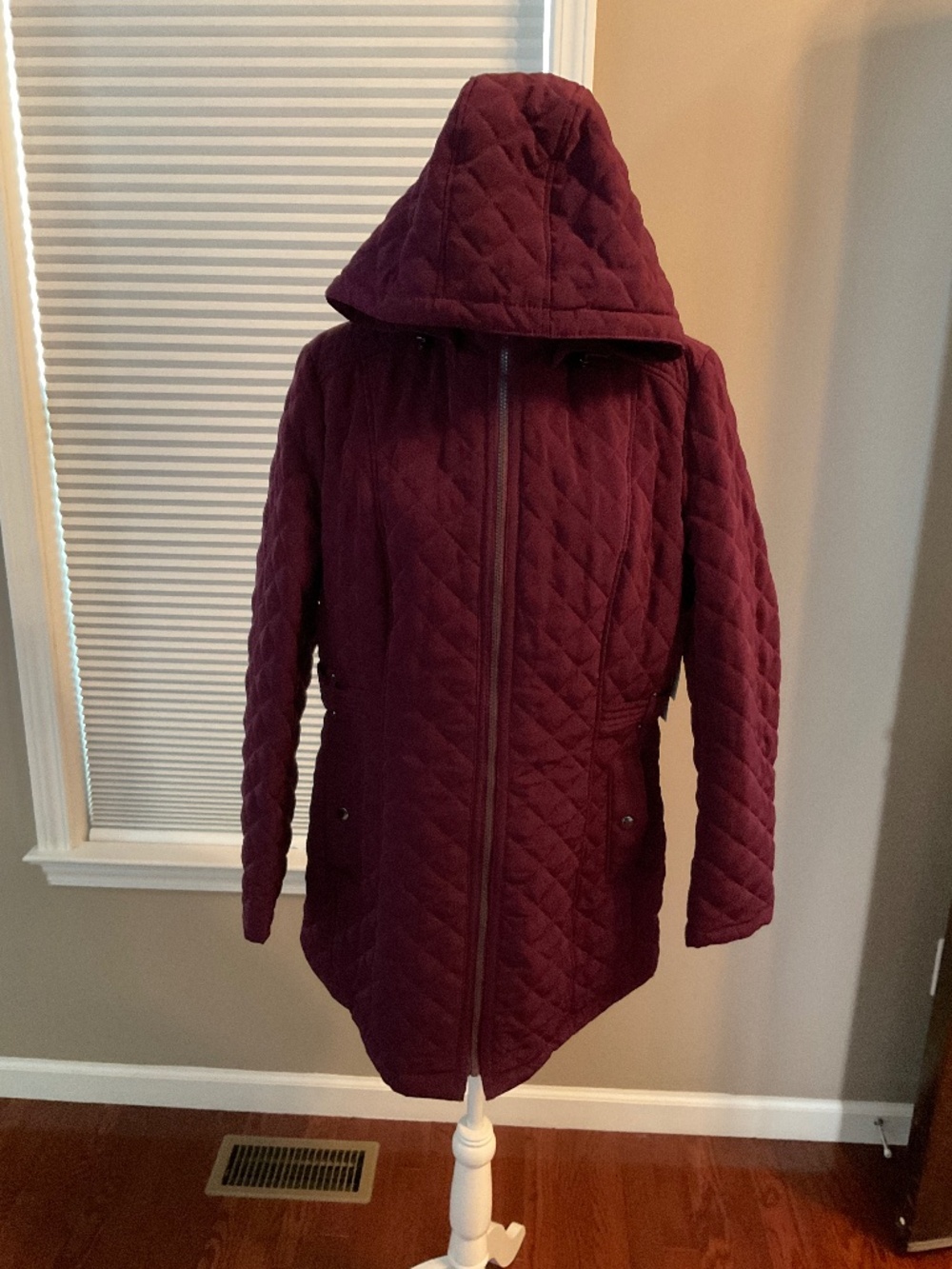 Liz Claiborne Ladies Hooded Coat Size Large - New with Tags
